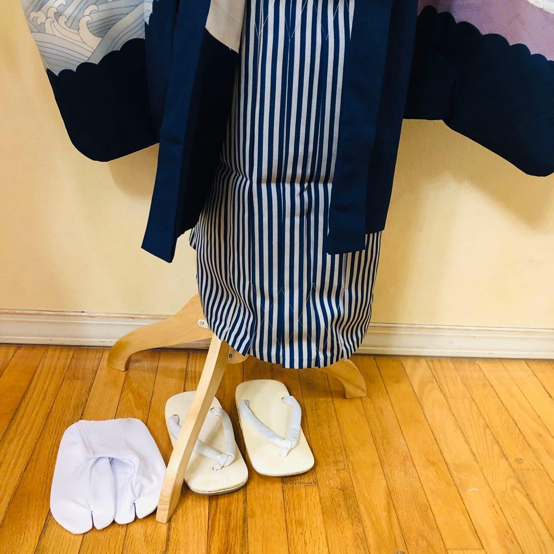 七五三　男の子‼️祝着・羽織・袴セット　鷹扇子波花文金彩⭐︎完全フルセット