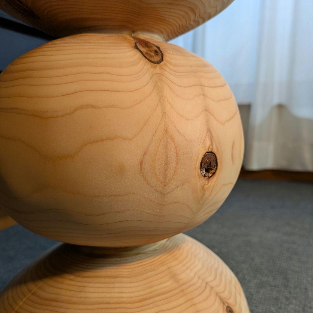 檜　丸太　椅子　スツール　高さ約41.5㎝