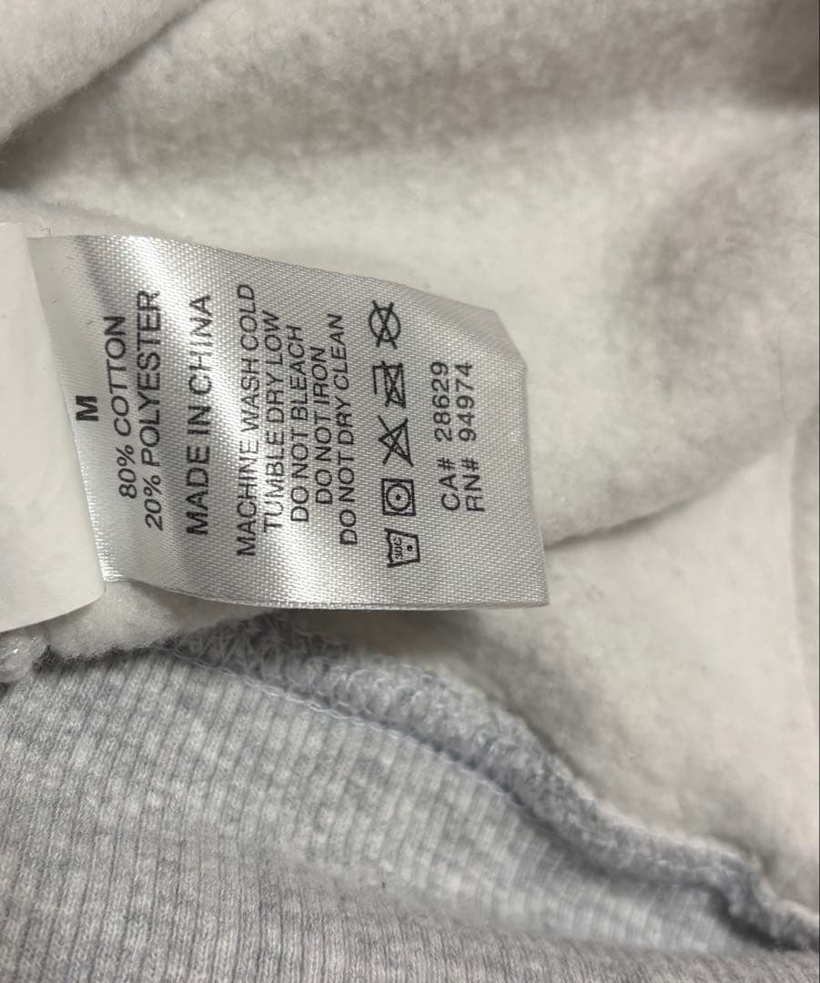 Stüssy グレー パーカー Mサイズ