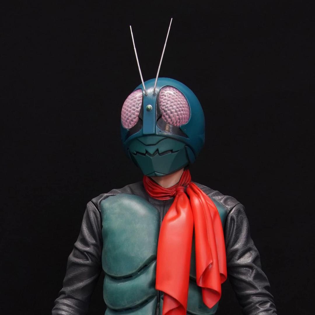 【未使用】1/4 海洋堂 メガソフビコレクション No.6 仮面ライダー 旧1号