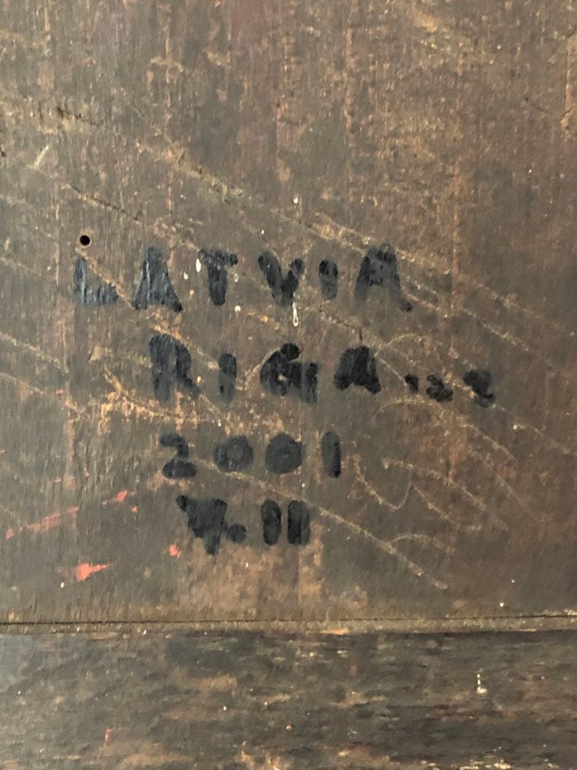 東欧イコン　本画　ラトビア　リガにて購入　キリスト教　宗教画