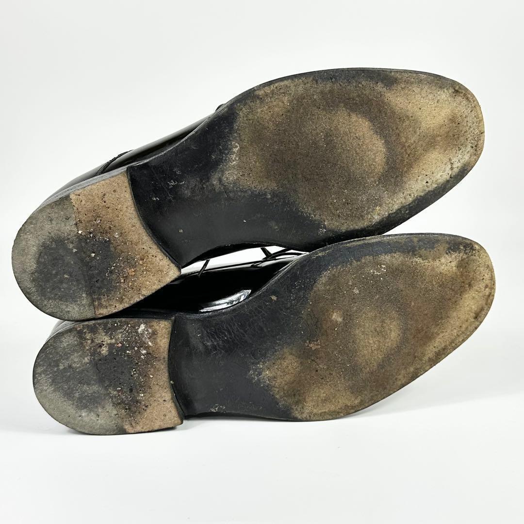 Dior HOMME エナメル レザー ブラック シューズ 39 パテント