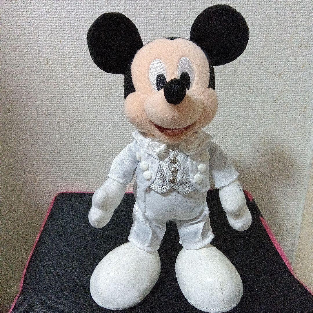 ビッグバンドビートミッキーミニー白タキ 水色ドレスぬいぐるみセット