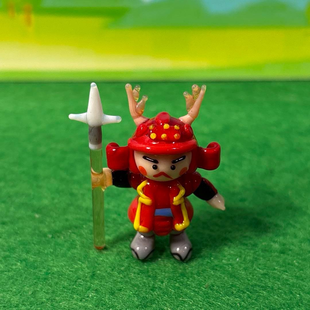 真田幸村　ガラス細工　ミニチュア