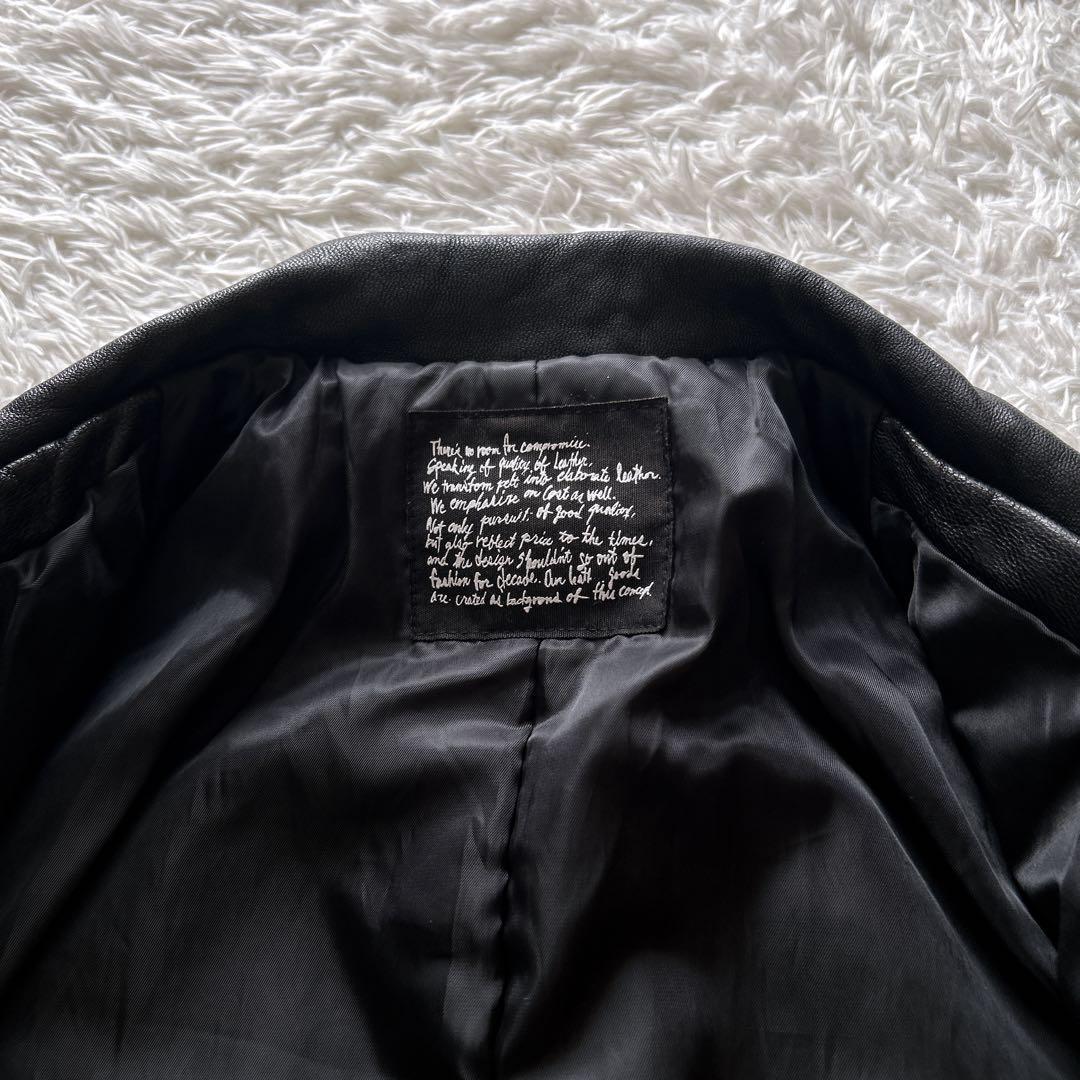 希少✨nano universe レザー　ジャケット　ライダース　ブラック