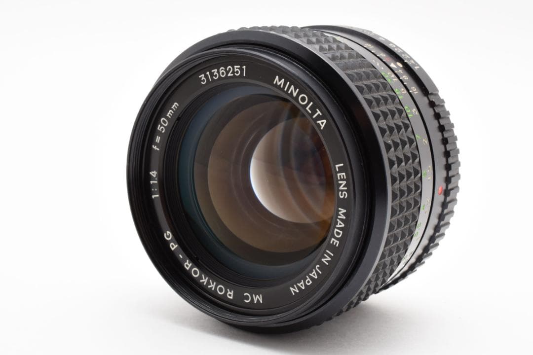 MINOLTA MC Rokkor-PG 50mm f/1.4 単焦点レンズ