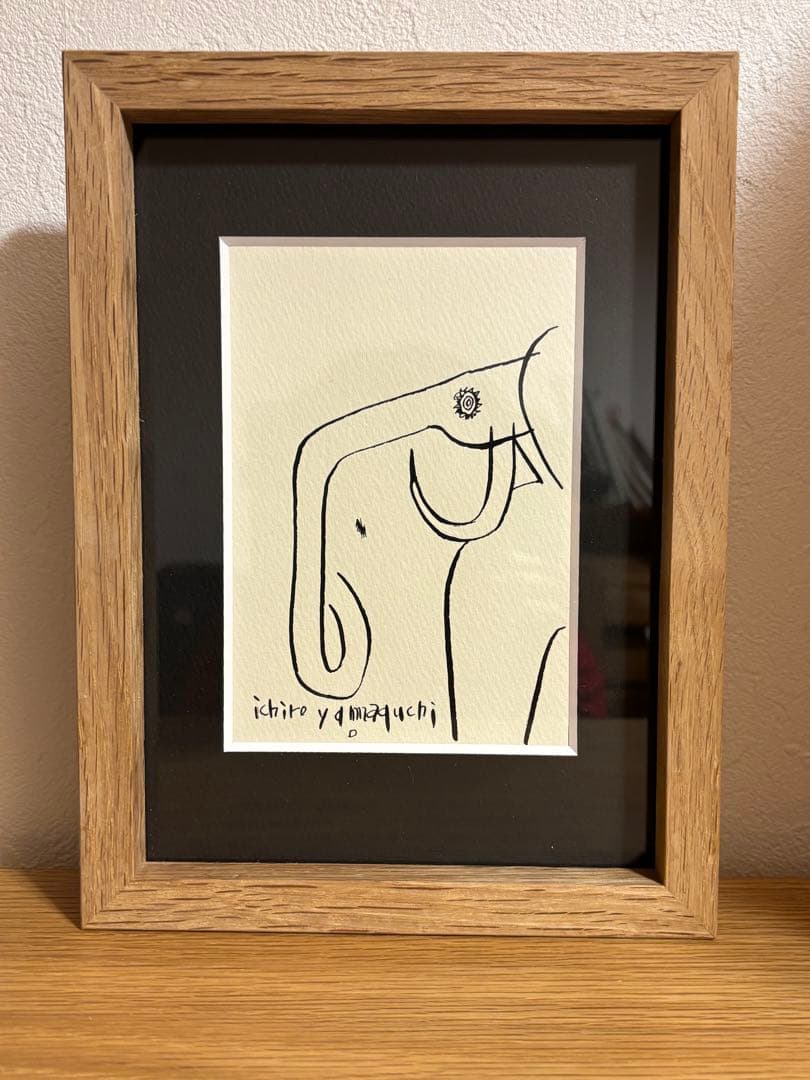 山口一郎 原画　（フレーム込）ゾウ