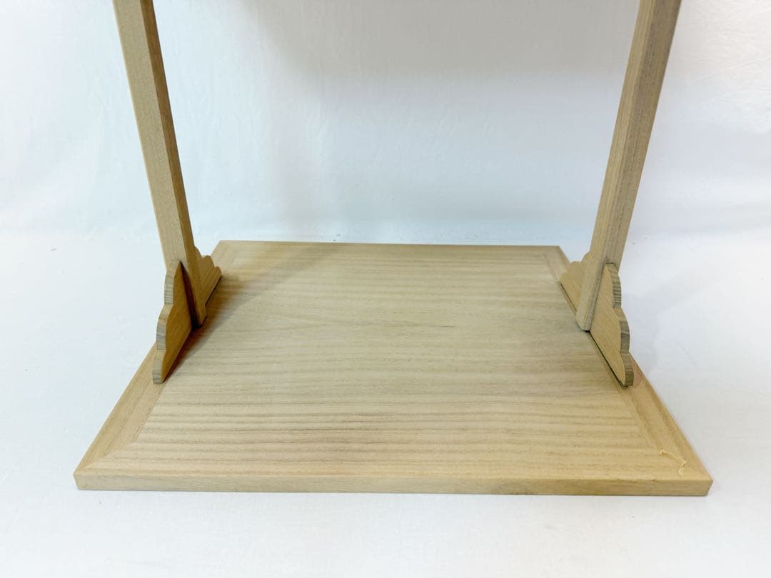 未使用 茶道具 桐木地 角棚 大四方棚 利休好写 組み立式 元箱