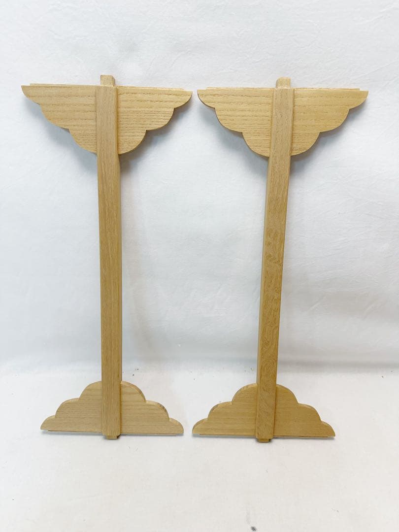 未使用 茶道具 桐木地 角棚 大四方棚 利休好写 組み立式 元箱