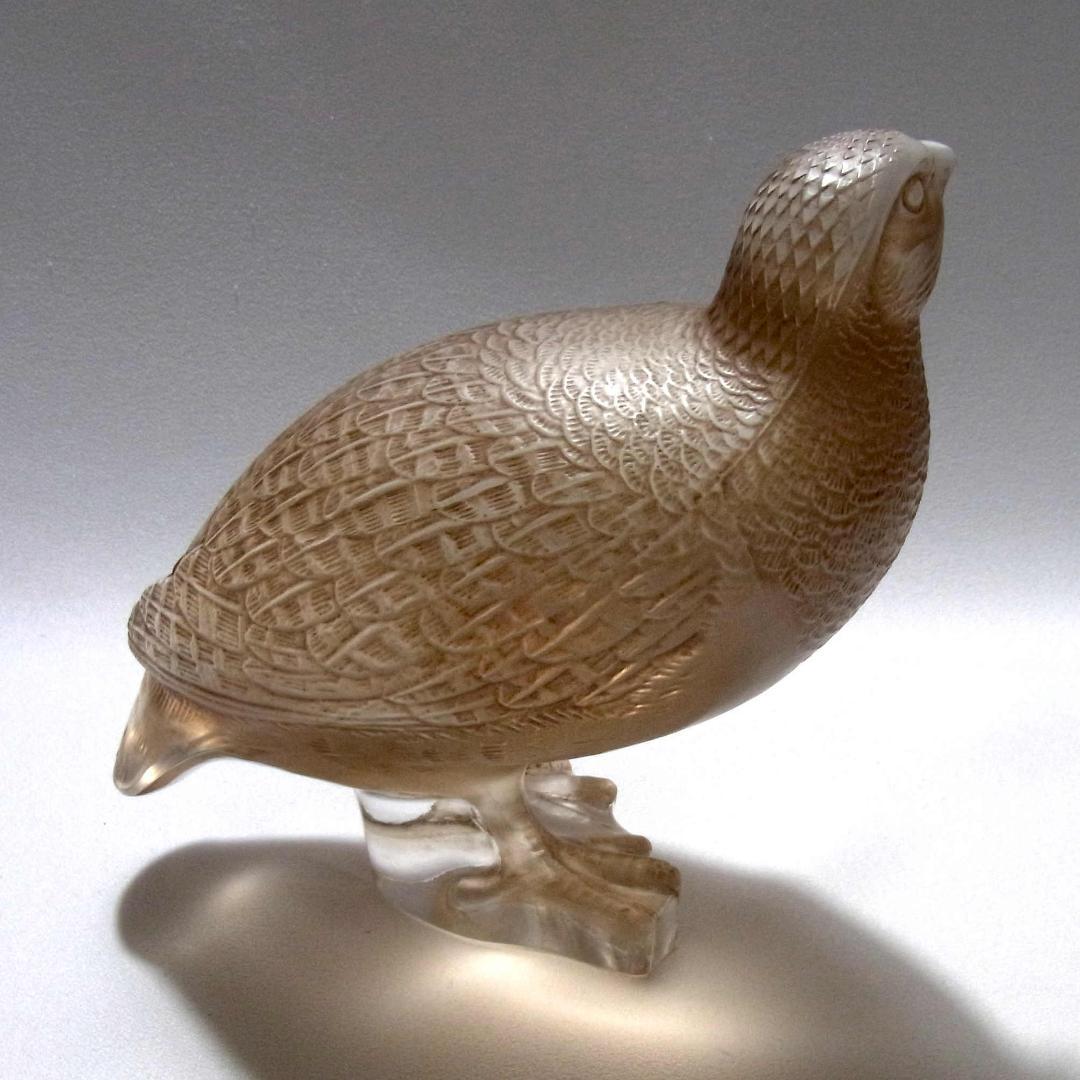 ルネ・ラリック R. Lalique 彫像 うずら アンティーク