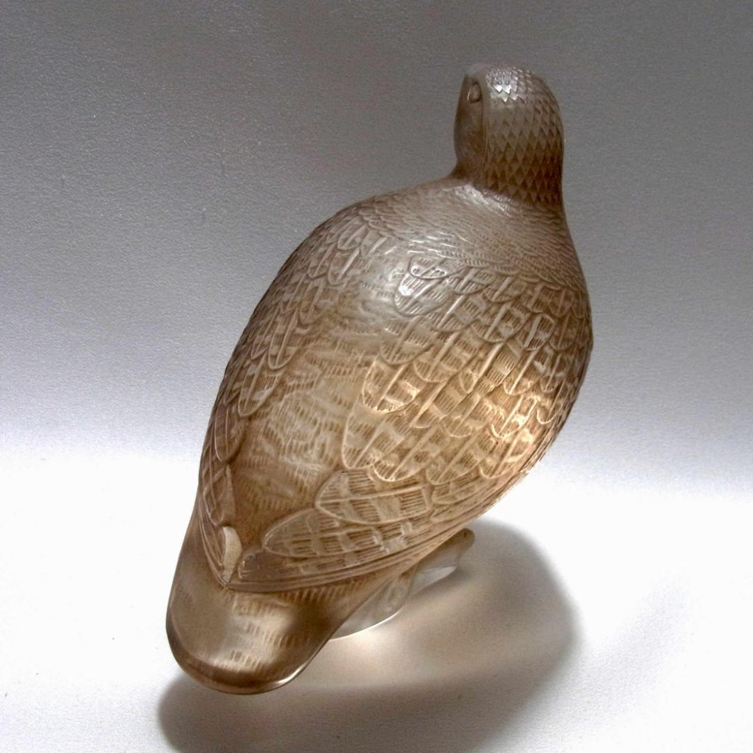 ルネ・ラリック R. Lalique 彫像 うずら アンティーク