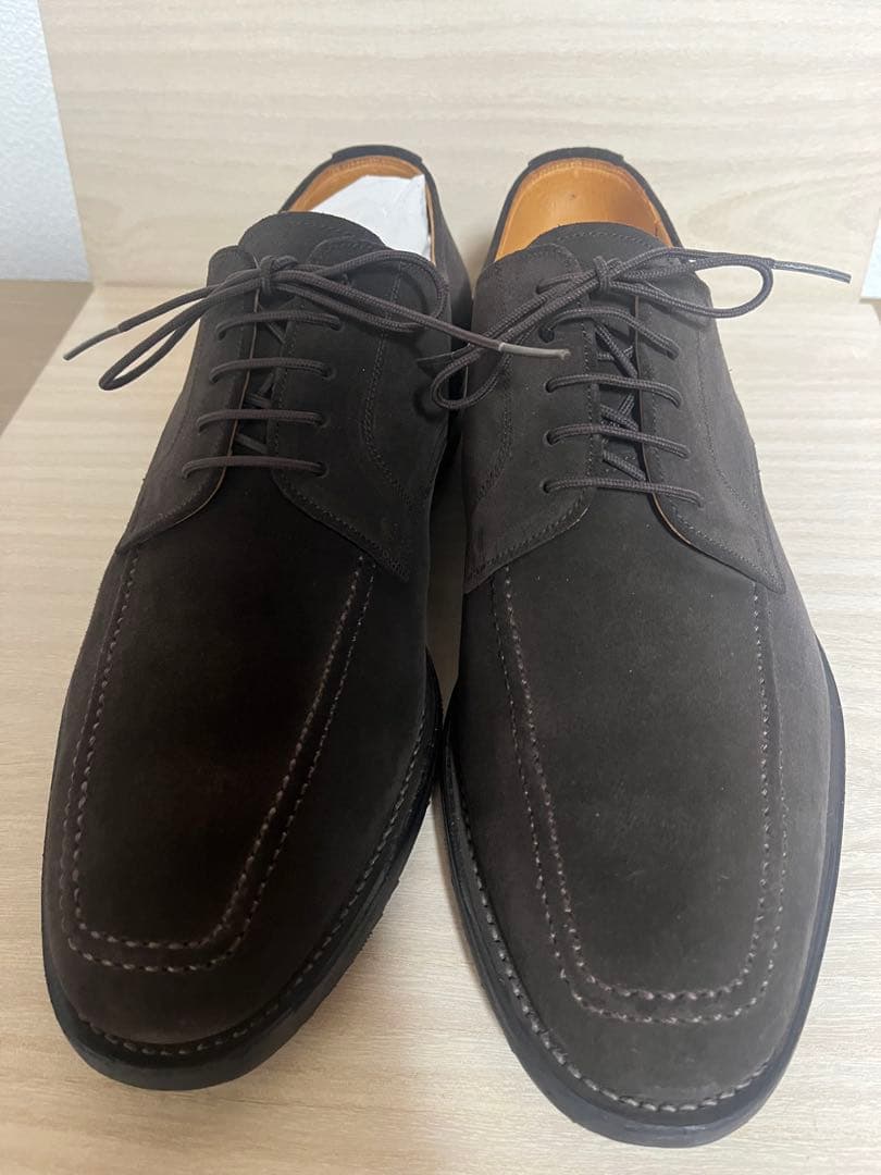 スコッチグレイン 5319ダークブラウン スウェードドレスシューズ 25.5cm