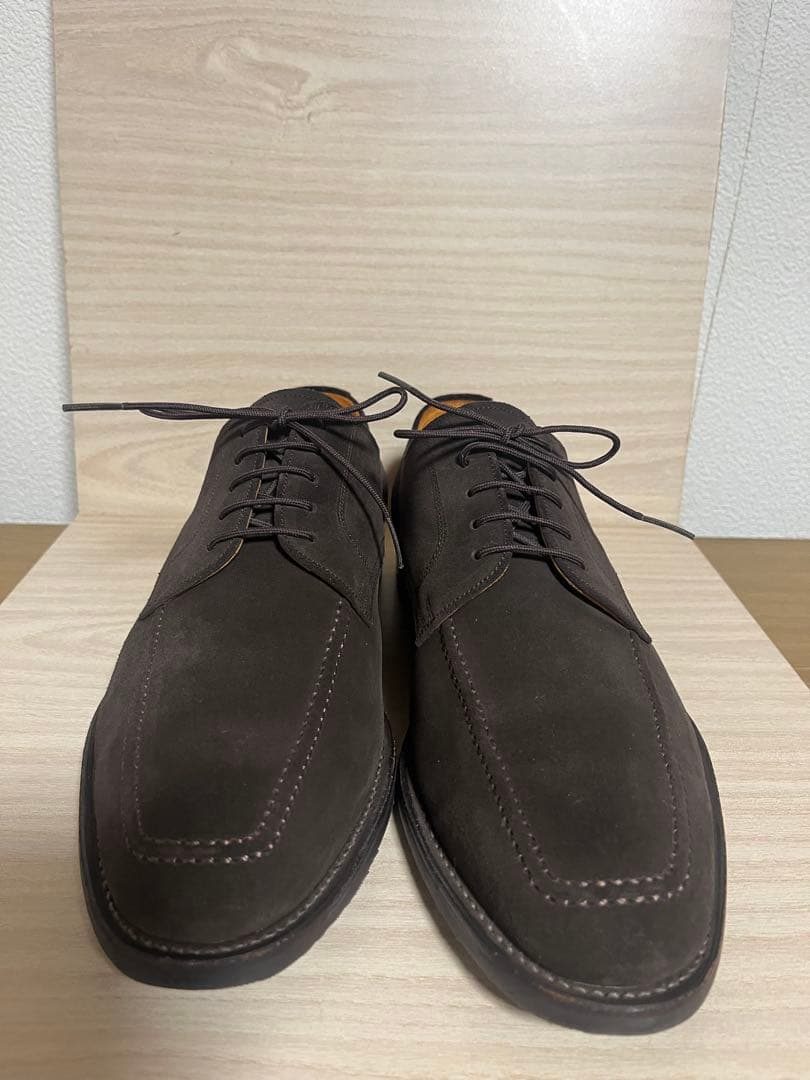 スコッチグレイン 5319ダークブラウン スウェードドレスシューズ 25.5cm