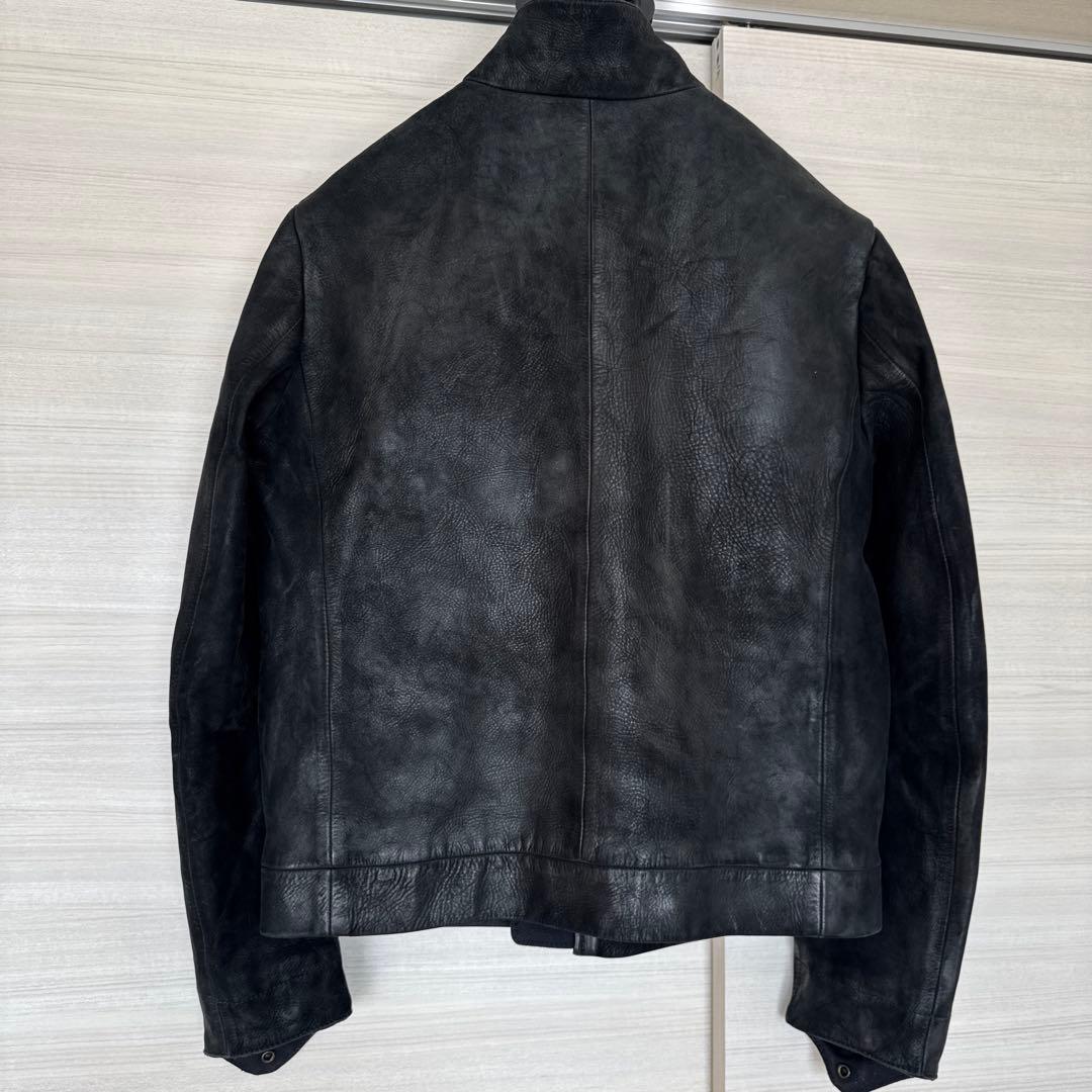 STONE ストーンアイランド レザーライダースジャケット XL 黒