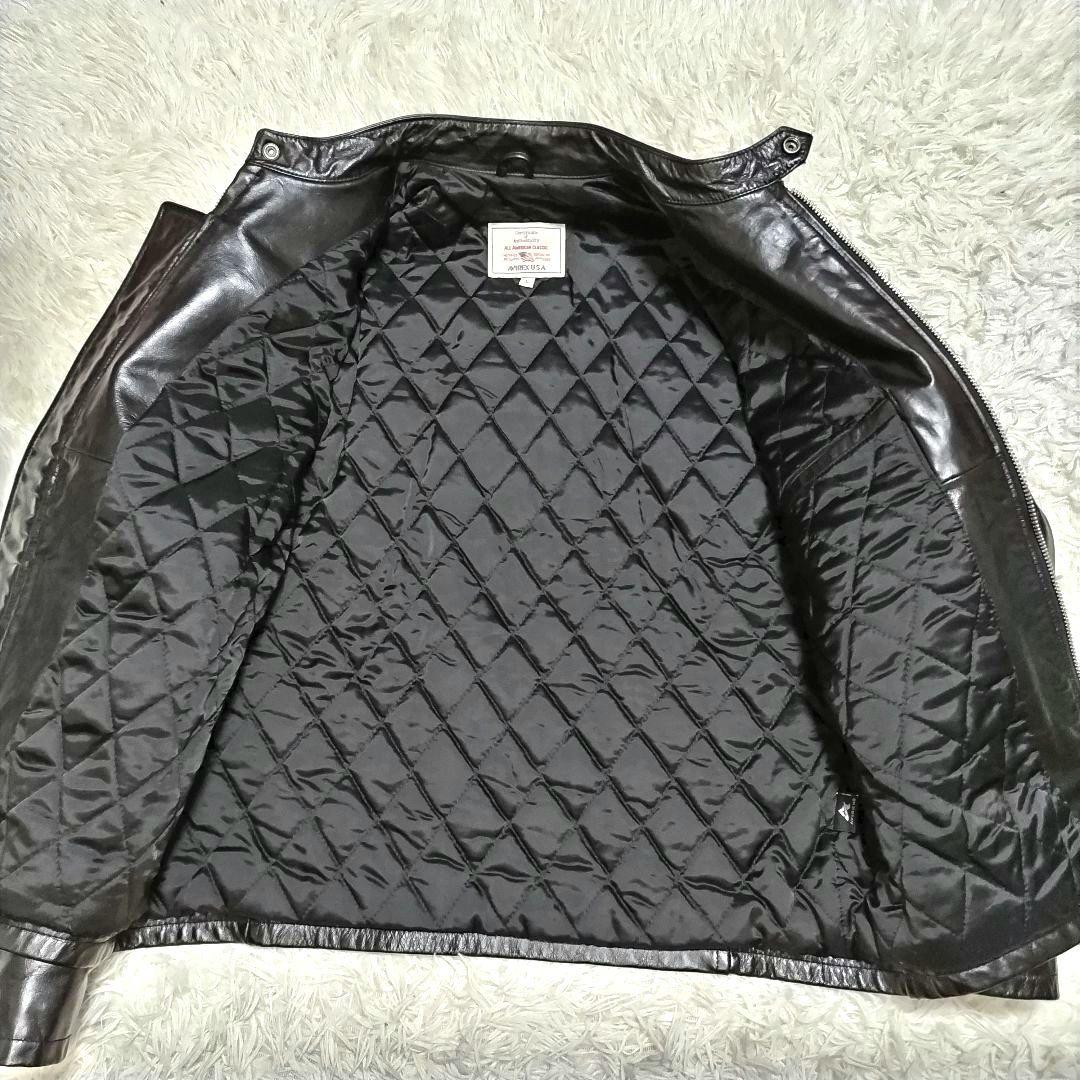 アヴィレックス　ライダース　カウレザー　牛革 シングルライダース 　キルティング