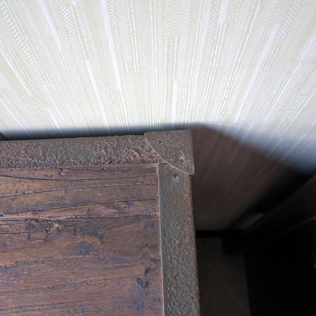 インダストリアル古材木製アイアン3段引き出しチェスト