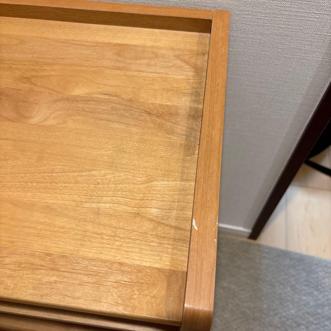 ベルメゾン　ランドセルラック　木製オープンシェルフ 引き出し付き