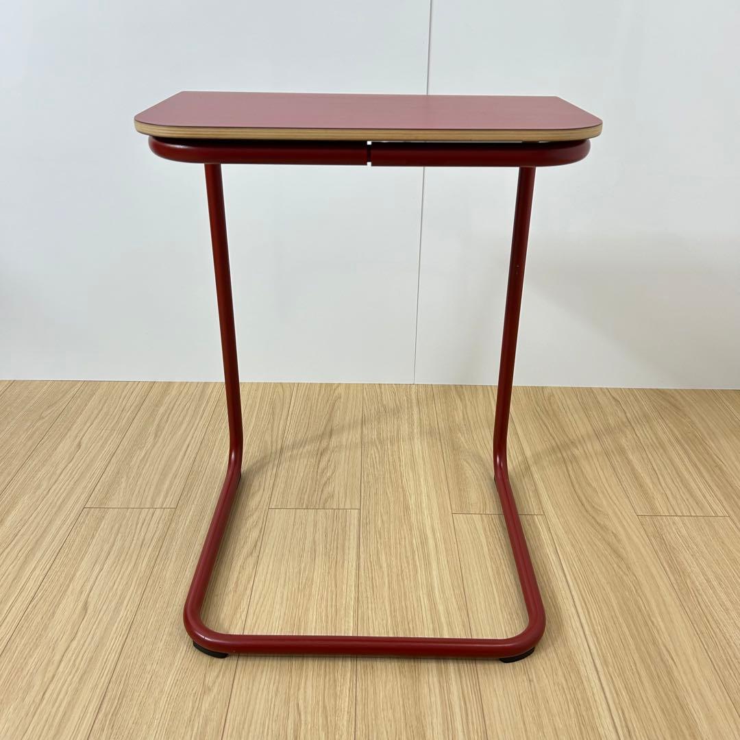 Knoll ノール トボガン プルアップテーブル メラミン天板　レッド　赤