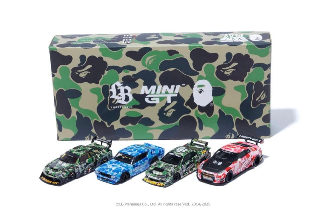 MINIGT BAPE × Liberty Walk NISSAN 4台セット