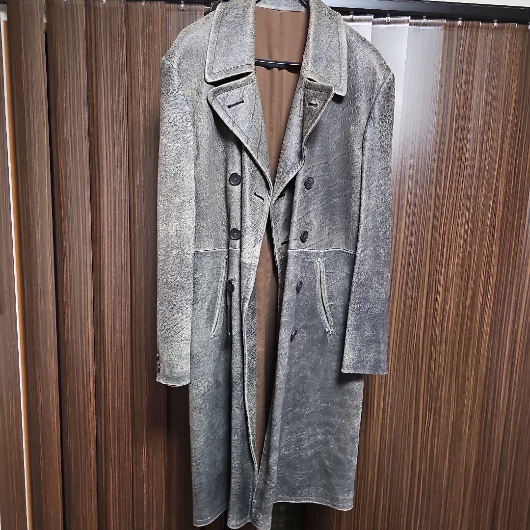 Yohji Yamamoto╱赤ラベル　ダブル レザーコート