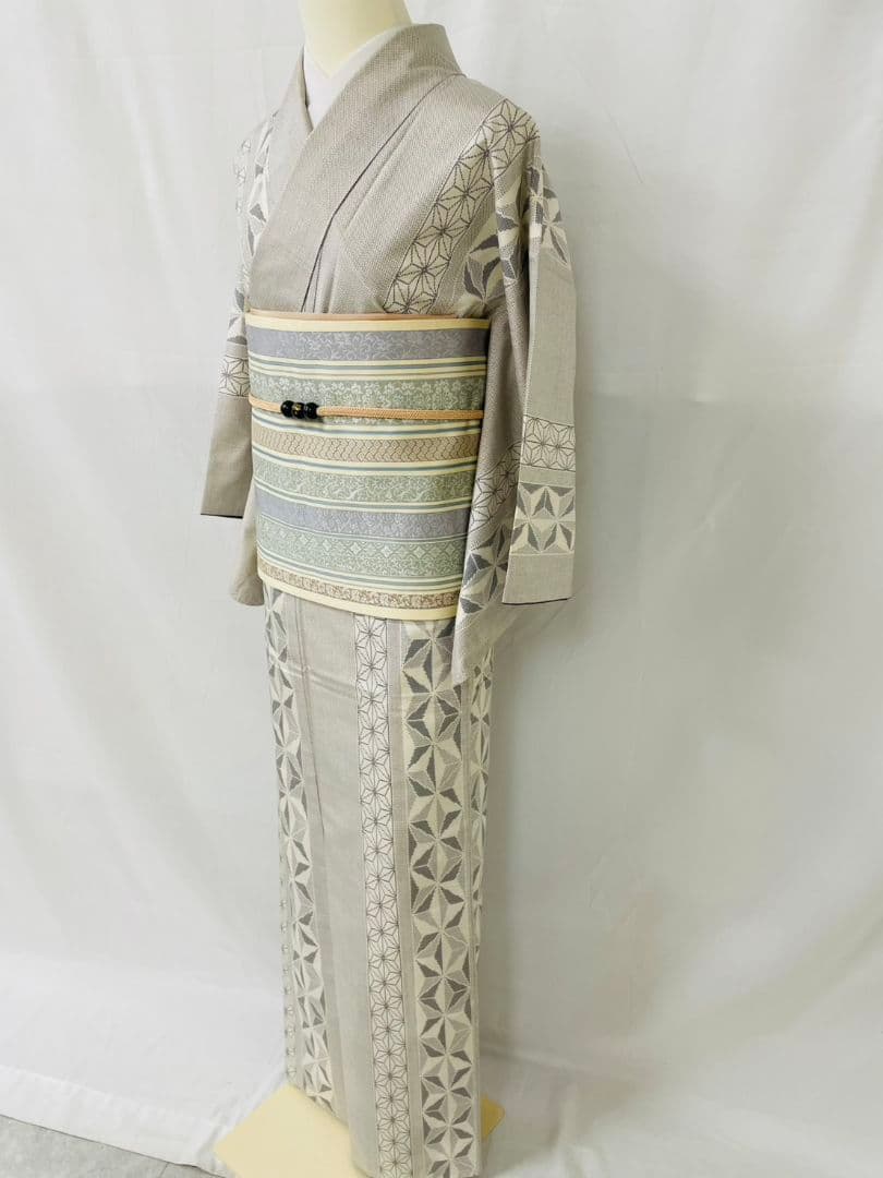 お見分け済　正絹袷　本場白大島紬単品