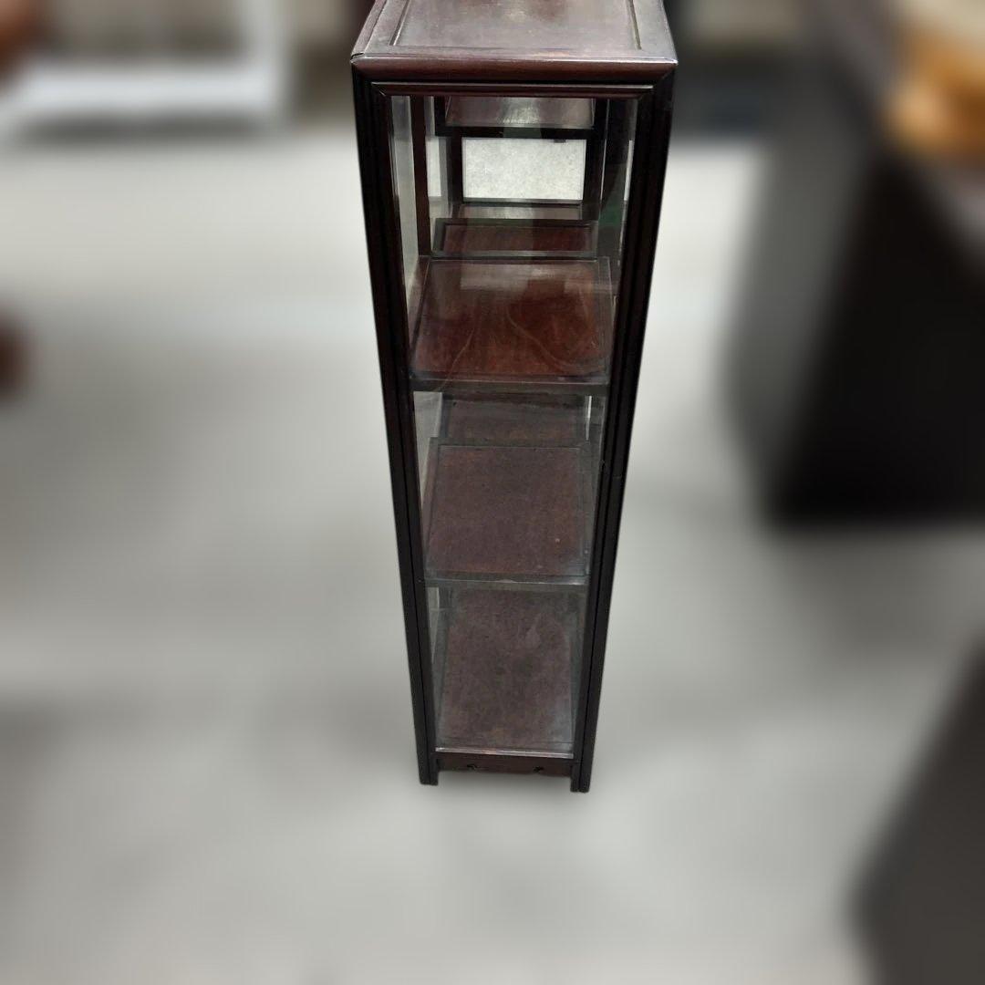 アンティーク飾り棚　中国　骨董置き　ガラスケース