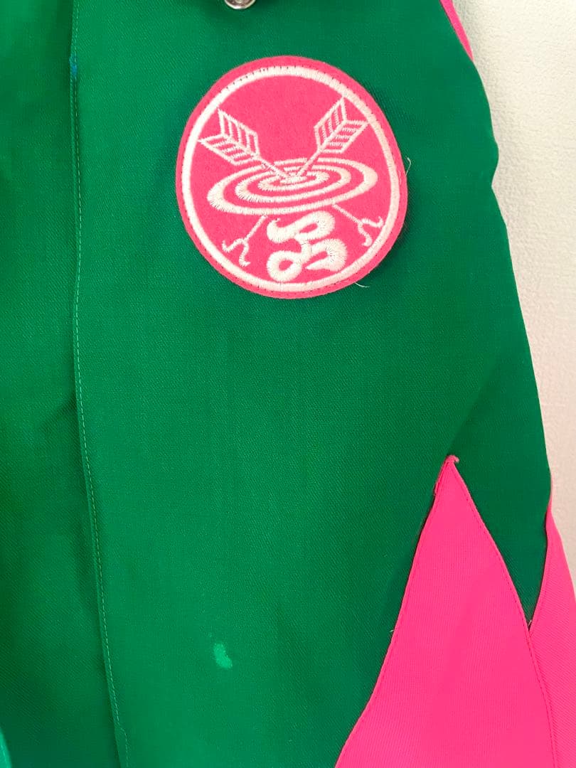 卓矢エンジェル 袴短Ｐ 緑×ピンク 派手 サイバー