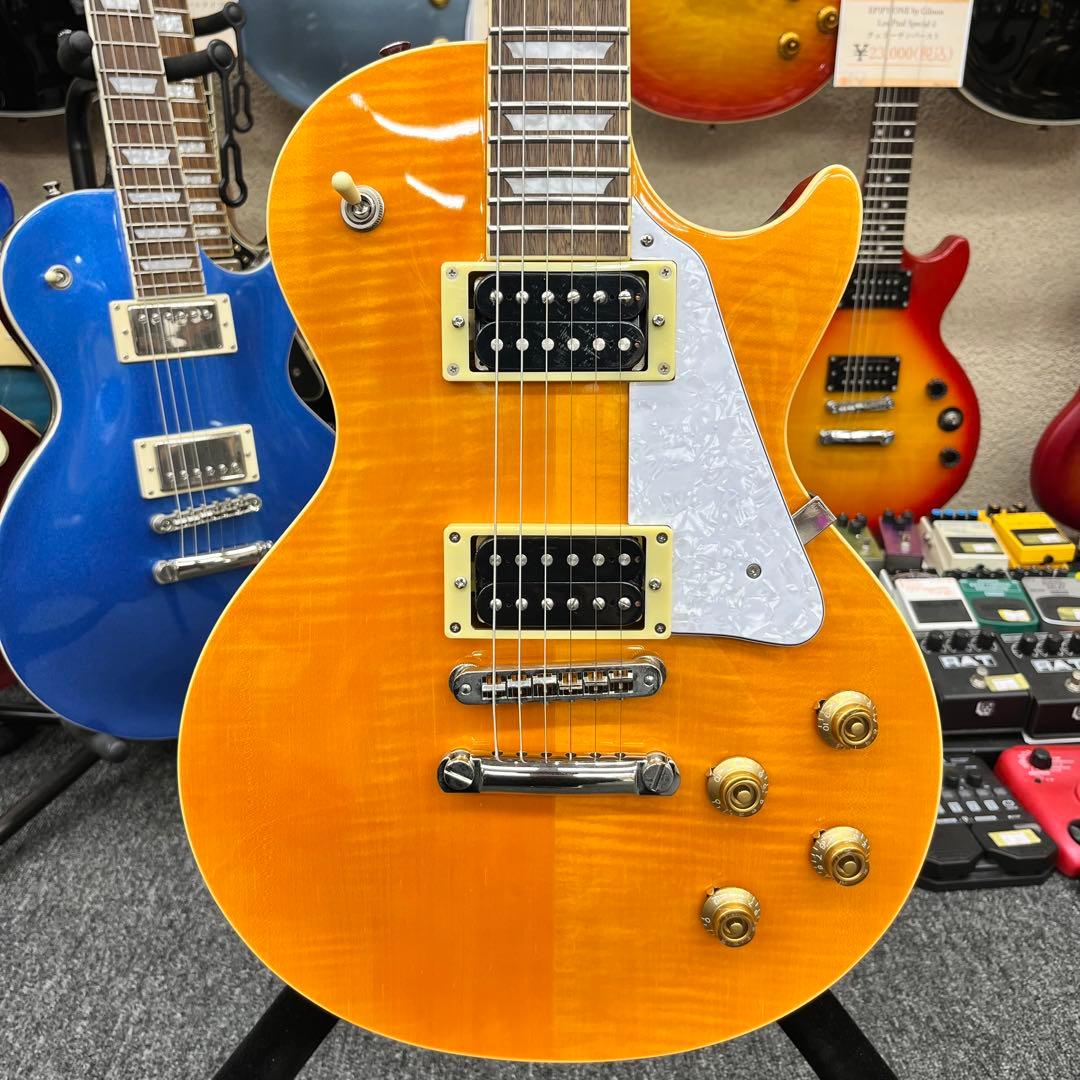 【11195】BURNY レスポールタイプ オレンジレモンドロップ系