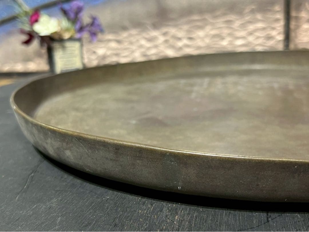 真鍮 パレット トレイ アンティーク インテリア ビンテージ 希少