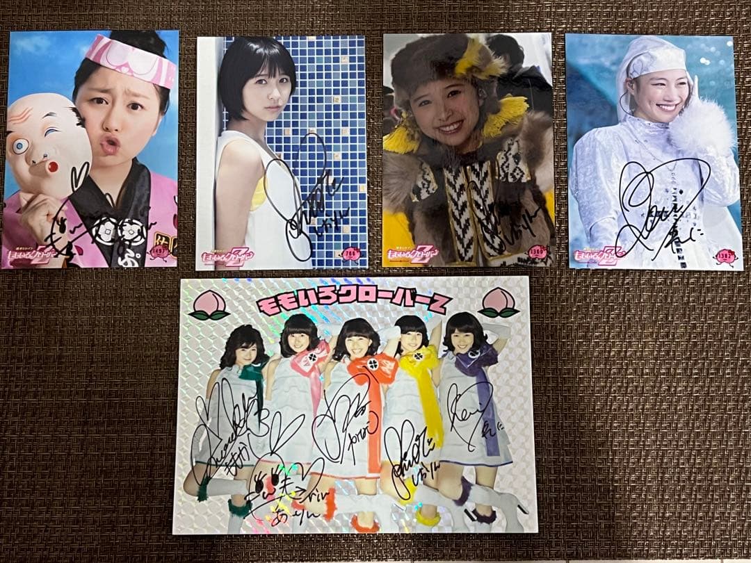 ももクロ　サインまとめ売り　メンバー全員サイン　ももいろクローバーZ