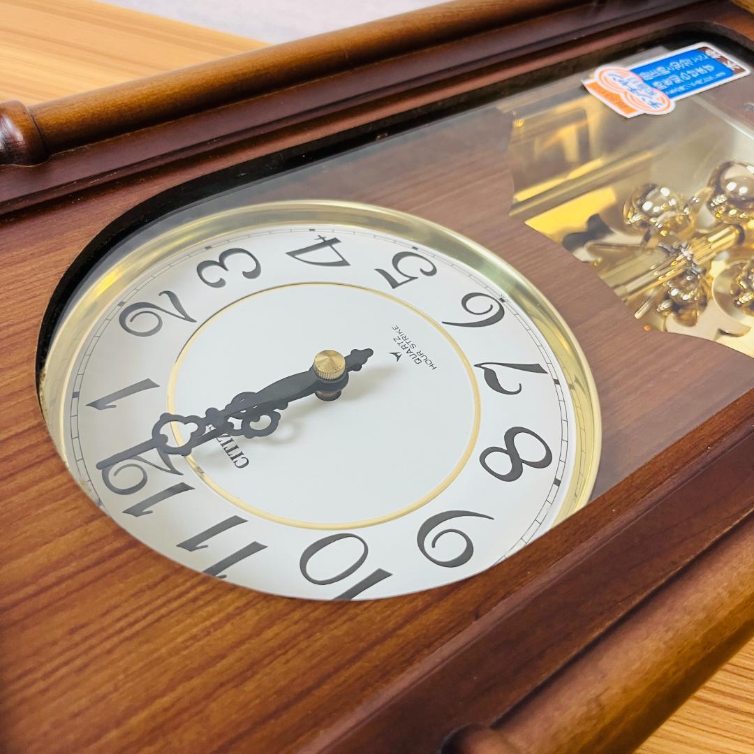 【未使用現状品】CITIZEN QUARTZ HOUR STRIKE 掛け時計