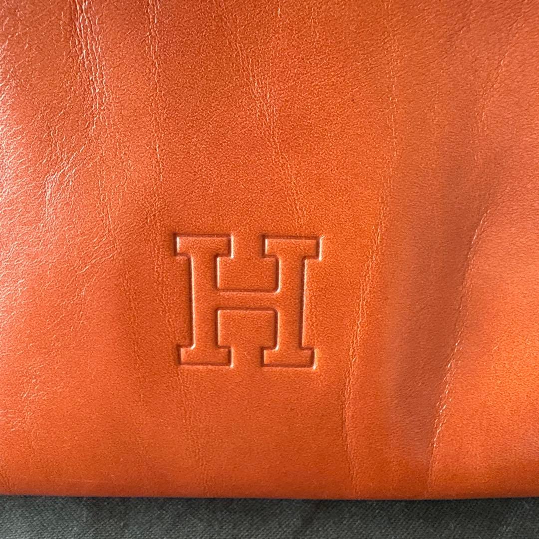 HIROFU ヒロフ レザーハンドバッグ 本革 品番03935 保存袋付