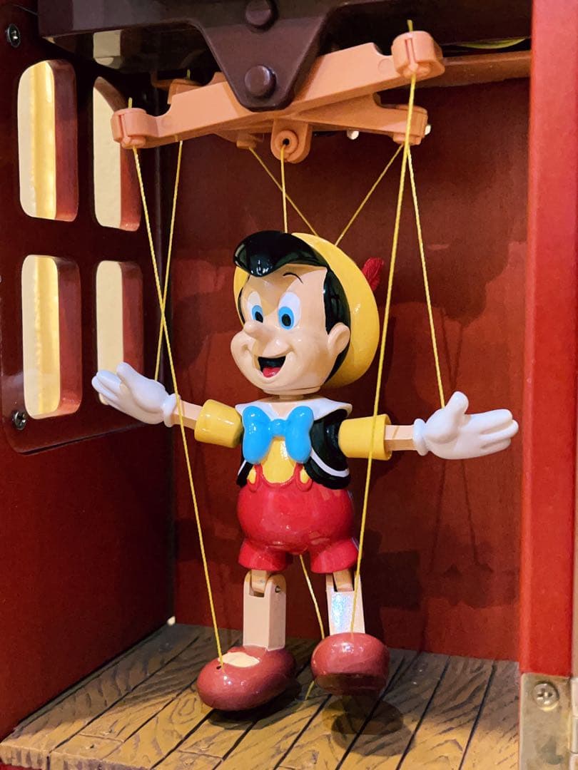 激レア ディズニー ピノキオ マリオネット オルゴール ライト 置物 入手困難