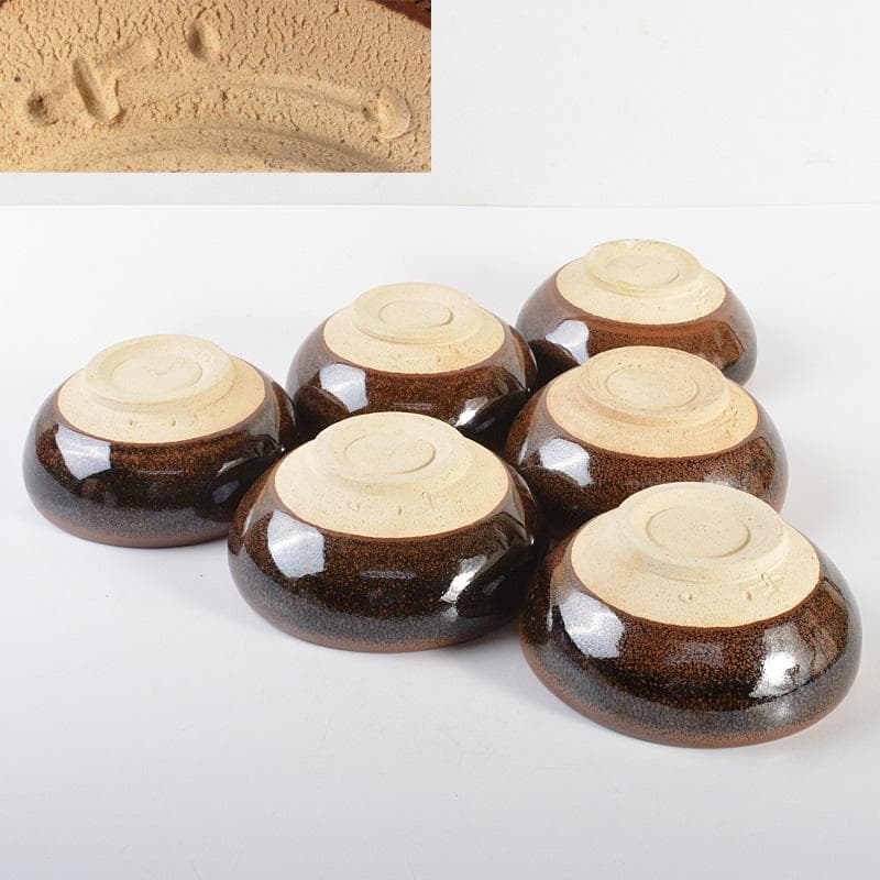 茶道具　桃の里窯　藤原敬介（恭助）作　天目向付　共箱　V　R6698F