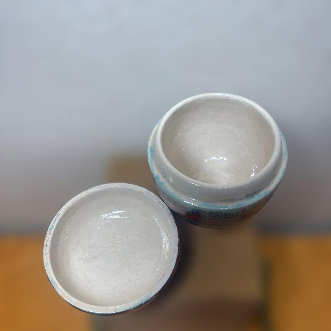 茶道具 箕面焼 松田箕山 棗 在銘 共箱