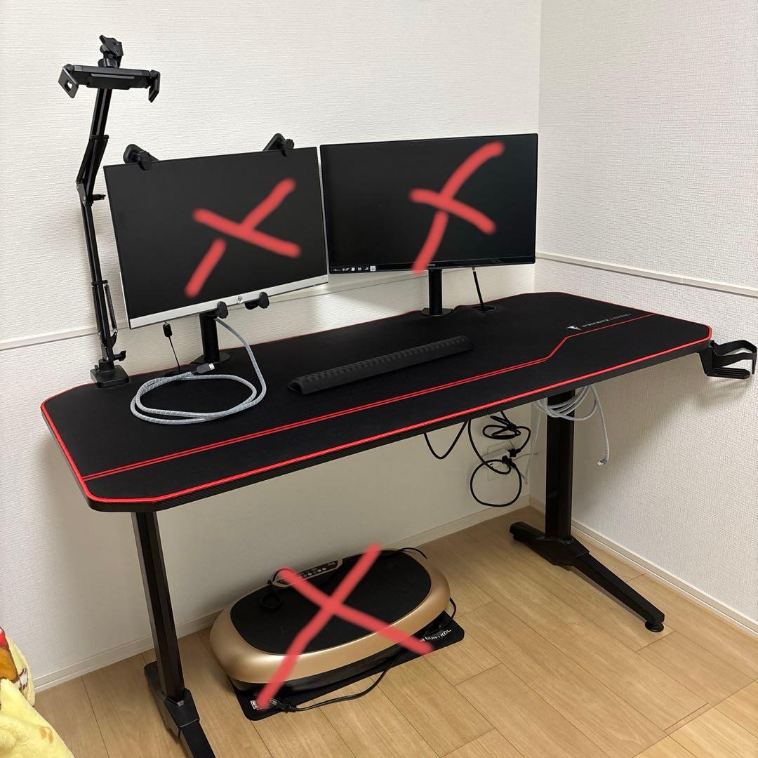 ゲーミングデスク 100-DESKG003　サンワサプライ