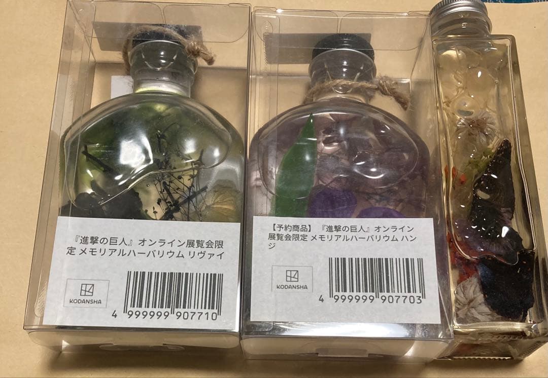 進撃の巨人　オンライン展覧会　リヴァイ ハンジ　ハーバリウム　aniqe