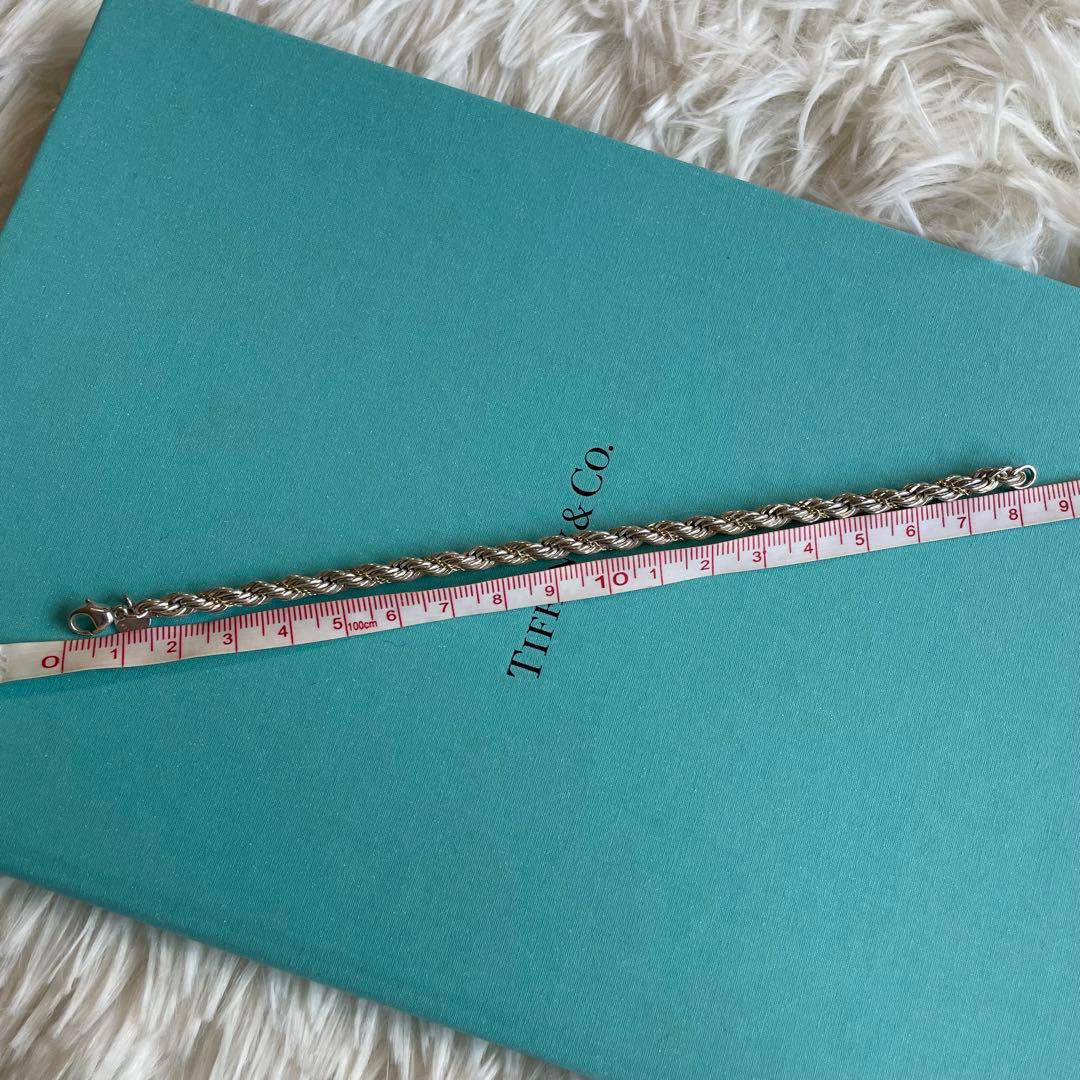 TIFFANY&CO ツイストロープチェーンブレスレット シルバー ゴールド
