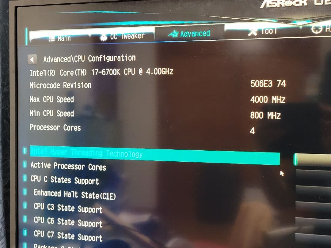 CPU ASRock Z170 Extreme4 + i7-6700K