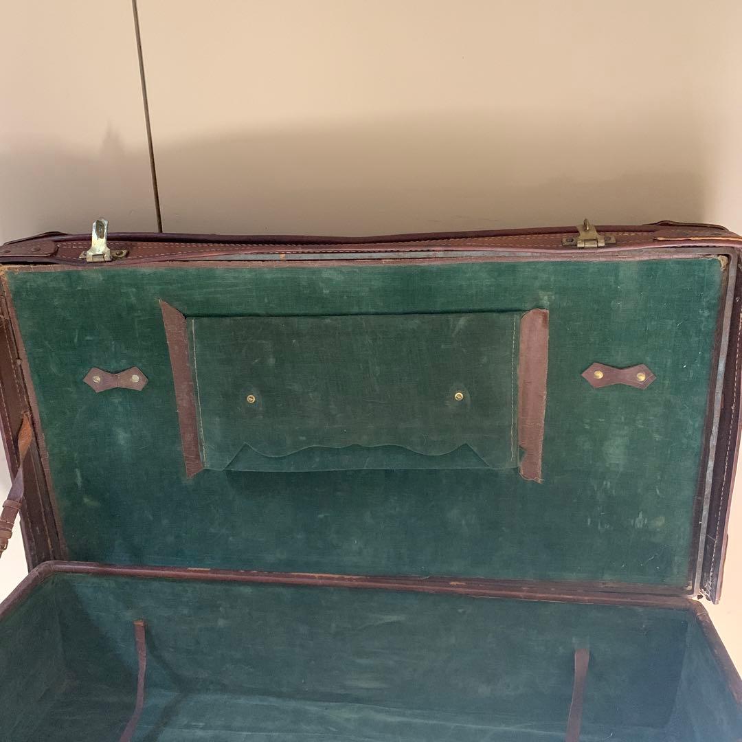 アンティーク/革トランク/重厚/収納ケース/ヴィンテージ/オブジェ/本日限定価格