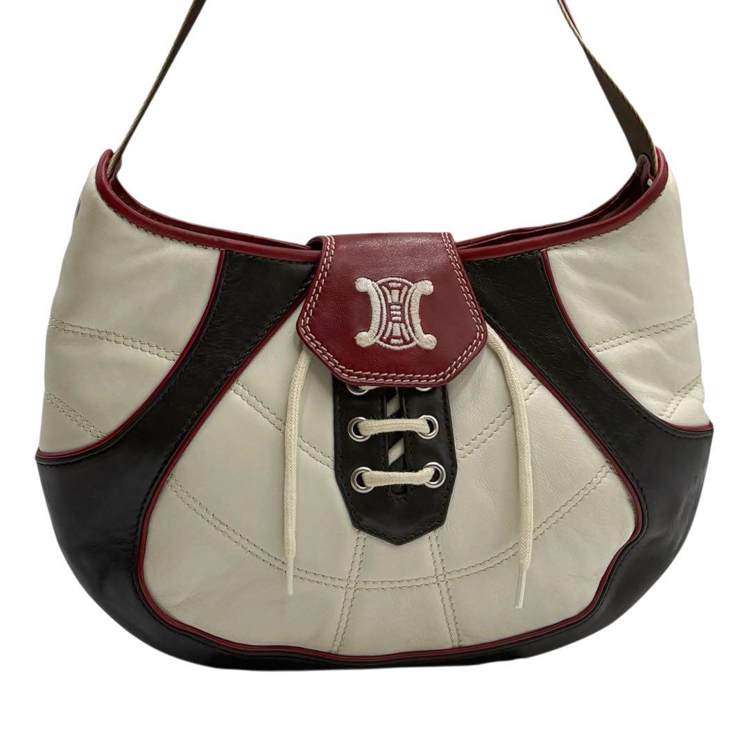 6184 美品 セリーヌ トリオンフ 2002年記念日韓ワールドカップ バッグ