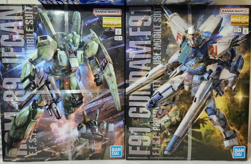 MG 1/100 ガンプラ 4点セット グフ　ターンエー　F91　ジェガン