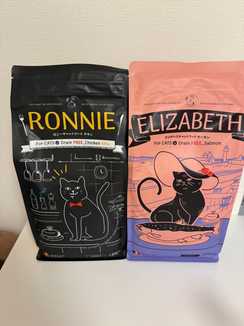 プーラ.ロニーキャットフード×2エリザベスキャットフード1.8kg