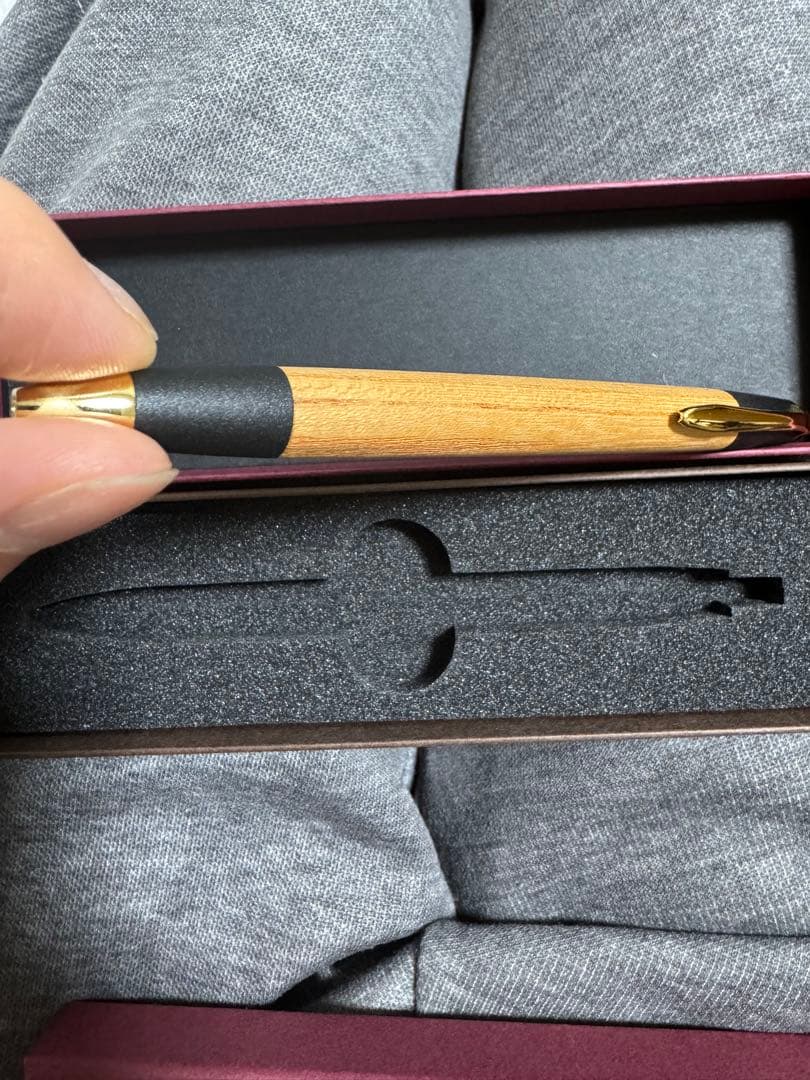 ボナンペン　欅　シャープペンシル　真鍮タイプ