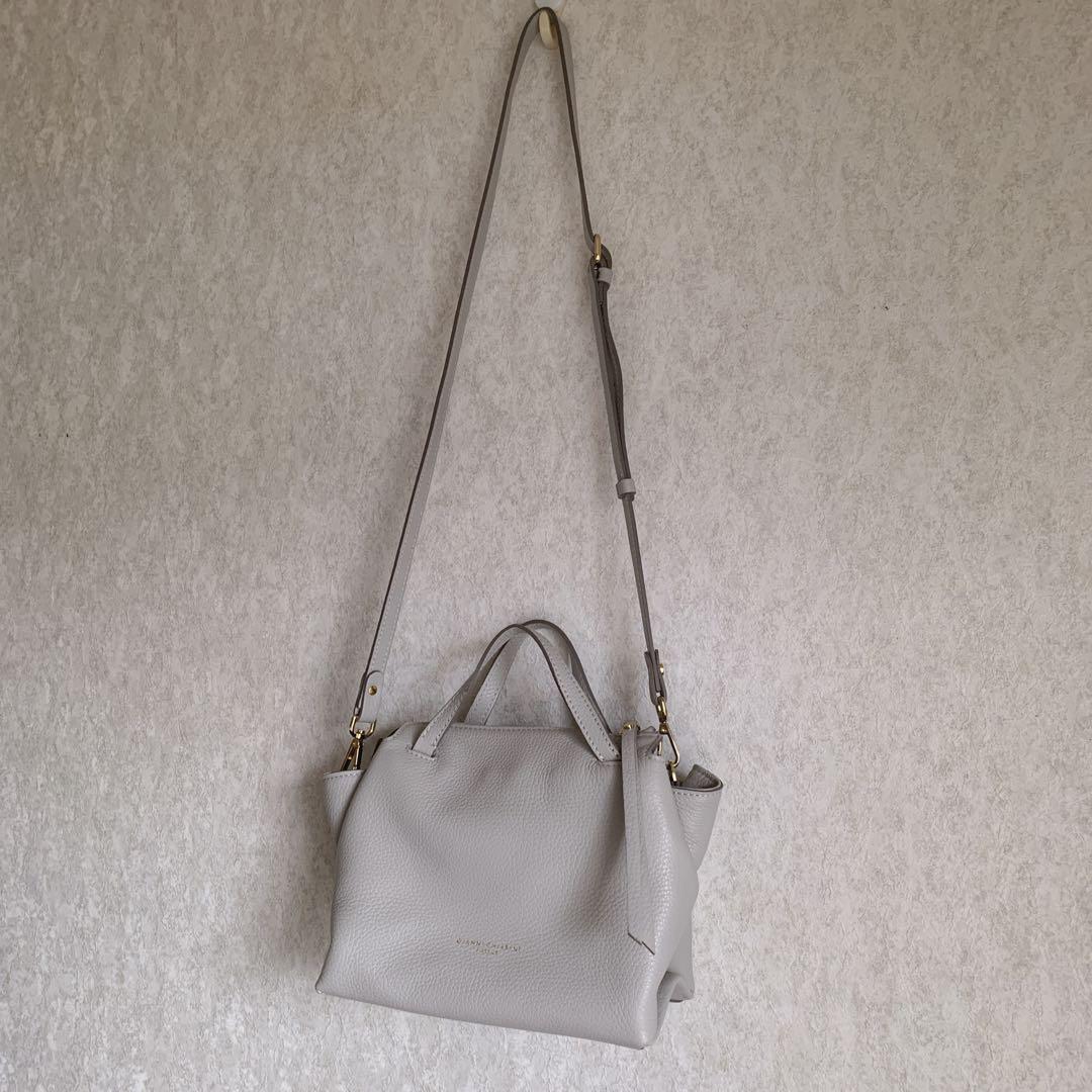 ジャンニキャリーニ　オリガミ　S グレー　ショルダーバッグ　2way 阪急百貨店