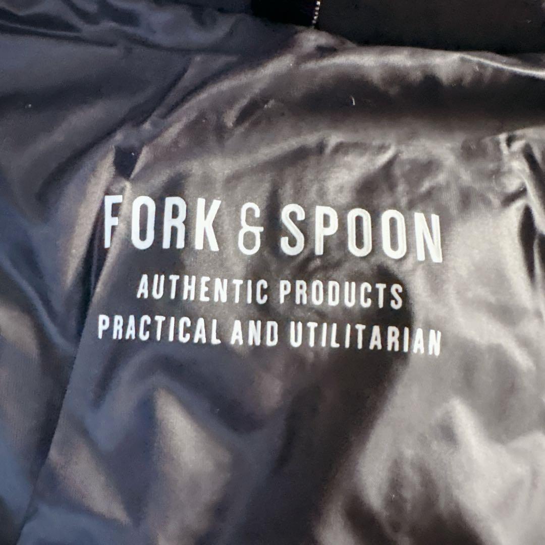 新品タグ付♦︎FORK&SPOON SORONAスタンドカラーブルゾン 中綿 黒