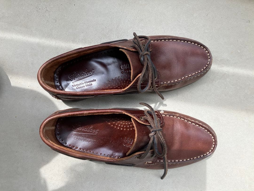 パラブーツ ブラウン デッキシューズ UK7.5