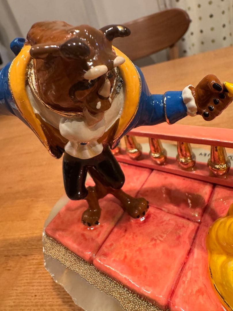 美女と野獣 陶器フィギュア 世界950個限定　ベル&ビースト　ロン・リー