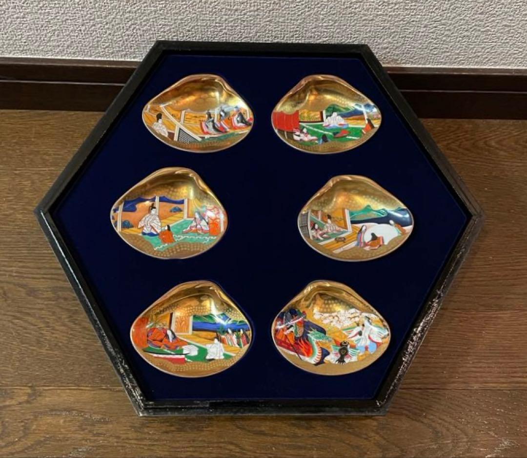 フランクリン画廊 徳川黎明会監修 源氏物語貝合せ 54点