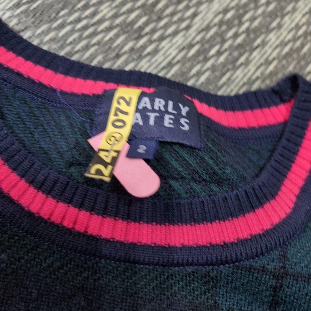 パーリーゲイツ チェック柄セーター サイズ2